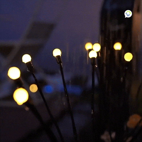 Luces De Hadas x2 LED Jardín Panel Solar 10 Luces Impermeables