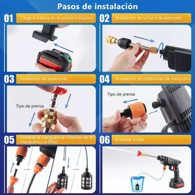 Hidro lavadora Inalámbrica 2 Batería