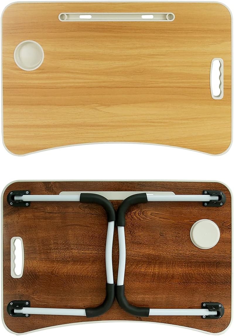 Mesa De Escritorio Plegable Con Portavasos