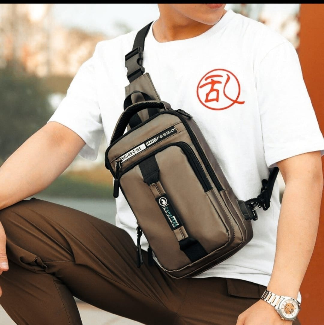 🎒🏍️ BOLSO TÁCTICO 📚⛺ MORRAL Pechera 3 EN 1 de LUJO en CUERINA - USB  ⭐⭐⭐⭐⭐