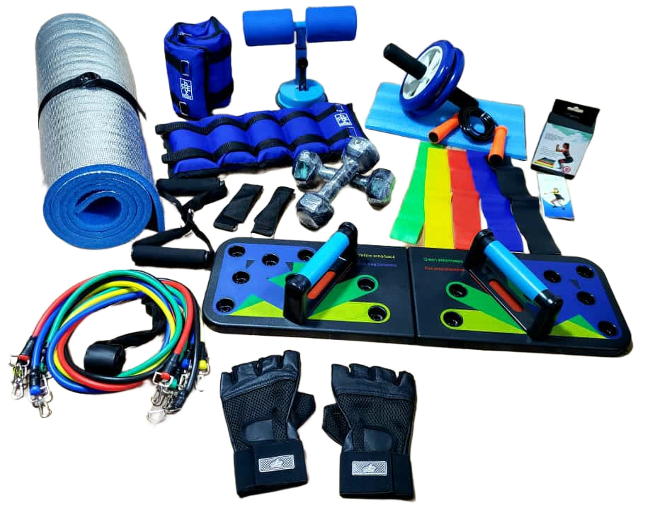 Super Mega Kit Ejercicio en Casa💥 Azul