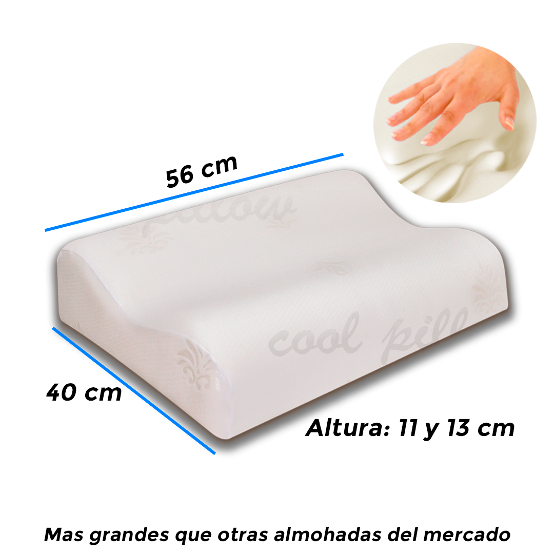 Kit X4 Almohadas Cervicales Altas + Cojín Obsequio 🎁