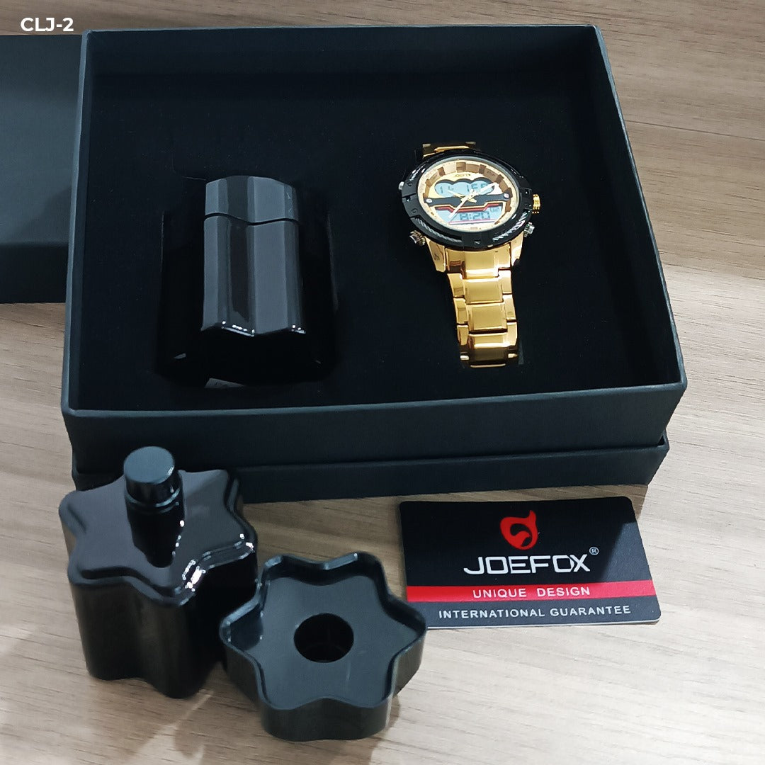 Kit Reloj Elegante + Perfume para caballero💎