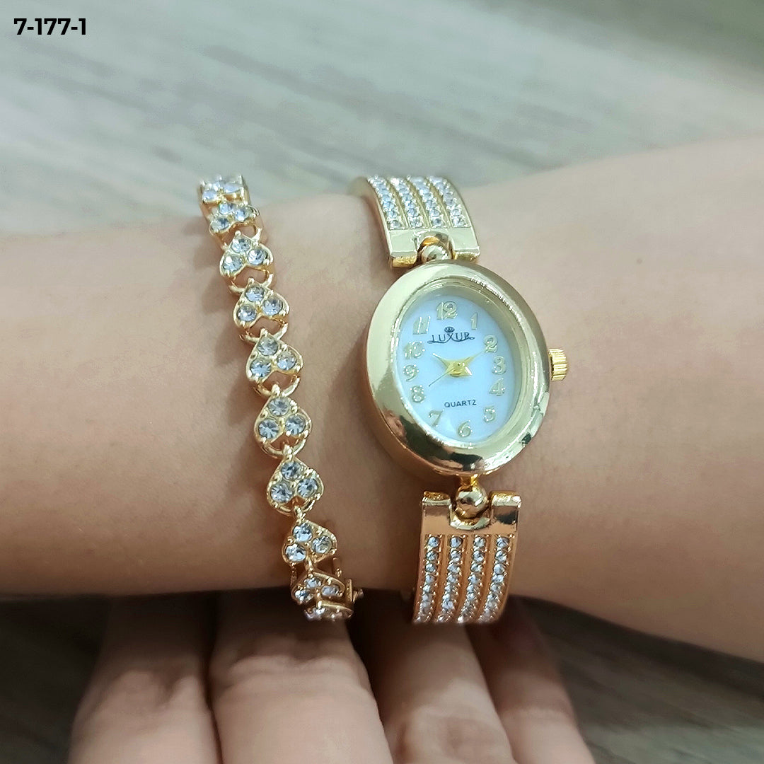 Estuche de Dama Reloj + Pulsera