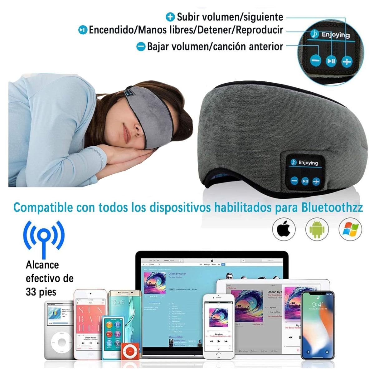 Almohada 3D Mas Entre Pierna y Antifaz