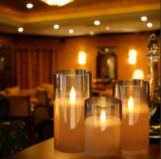 VELAS LED DECORATIVAS PACK X 3 PIEZAS