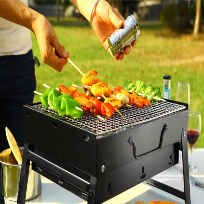 Parrilla de portatil de acero