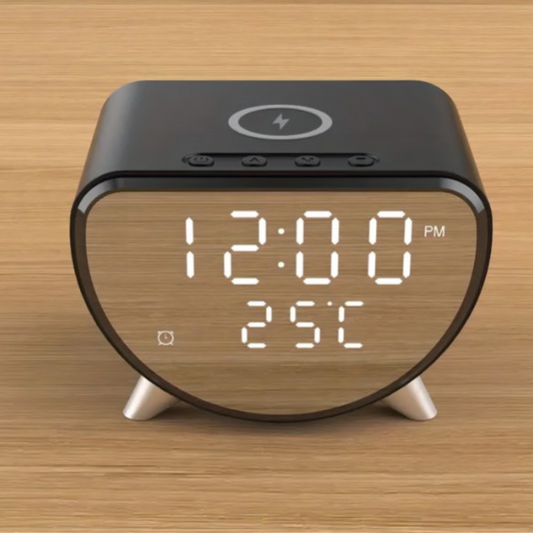 Reloj Digital Cargador Parlante Inalámbrico