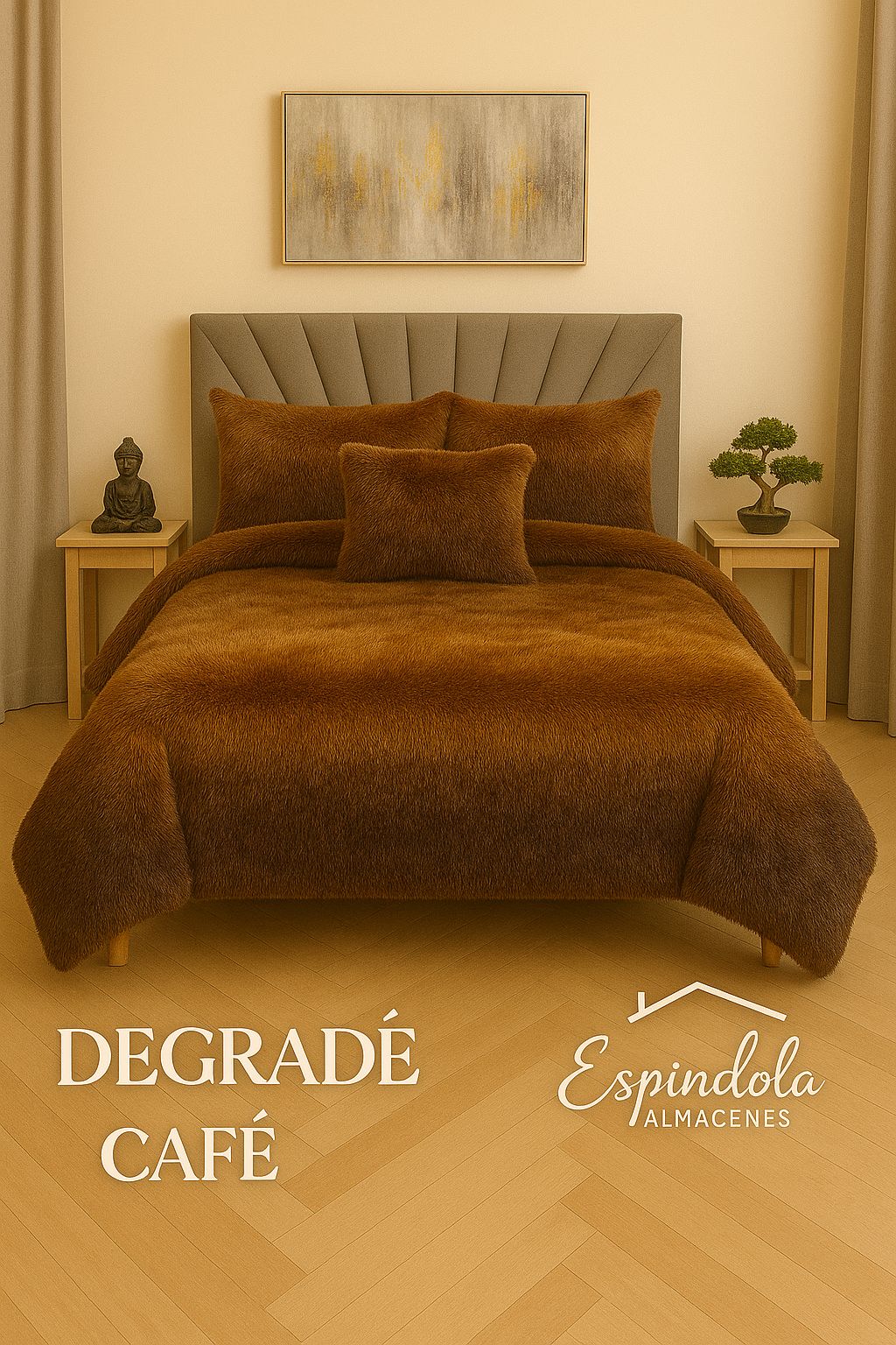 Edredón peludo piel de ganso