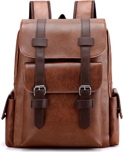BOLSO CUERO VINTAGE CAFE PARA HOMBRE