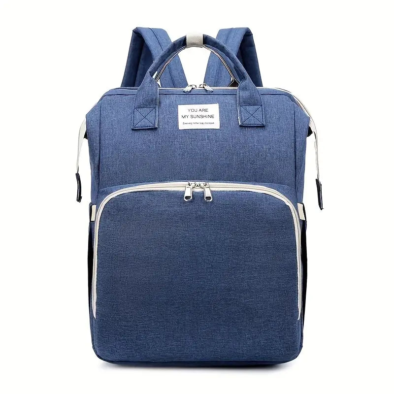 👶✨🤰 Nuevo Bolso Morral Pañalera 4 en 1 Cuna portátil Bebé con puerto USB 🔋🍼🐥