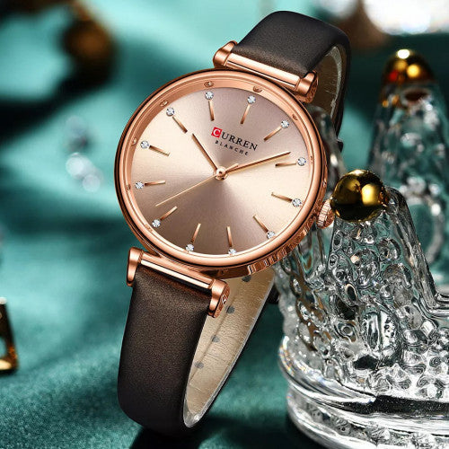 Reloj Análogo CR para Mujer - Pulso en cuero