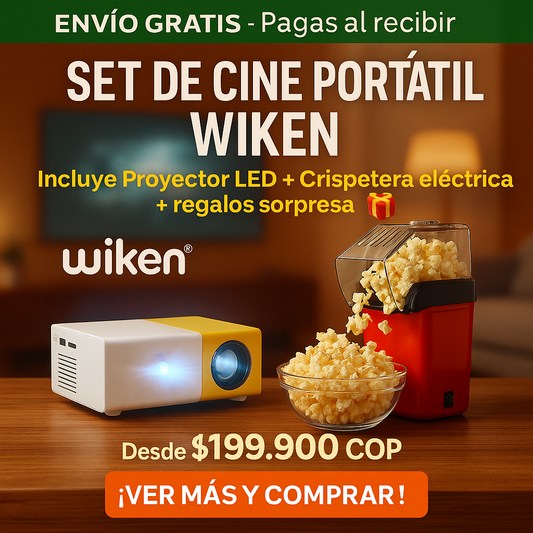 Combo Cine portátil ( Proyector led + Crispetera Eléctrica)