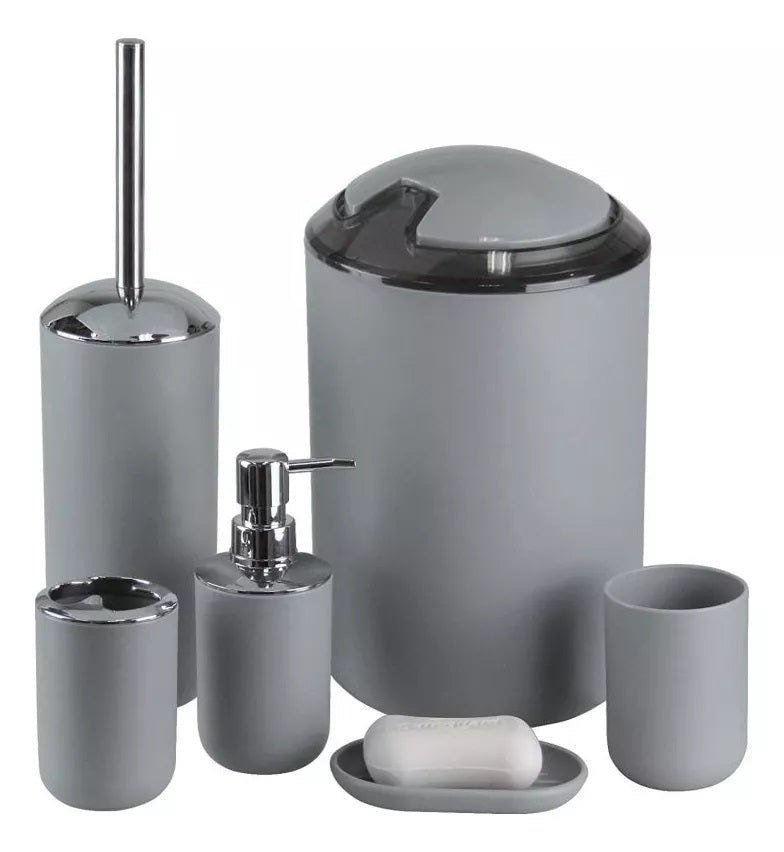 🧖♂️✨🧖♀️ Nuevo Juego de Accesorios de Lujo para el Baño 🚽🧼🧴 - x6 piezas