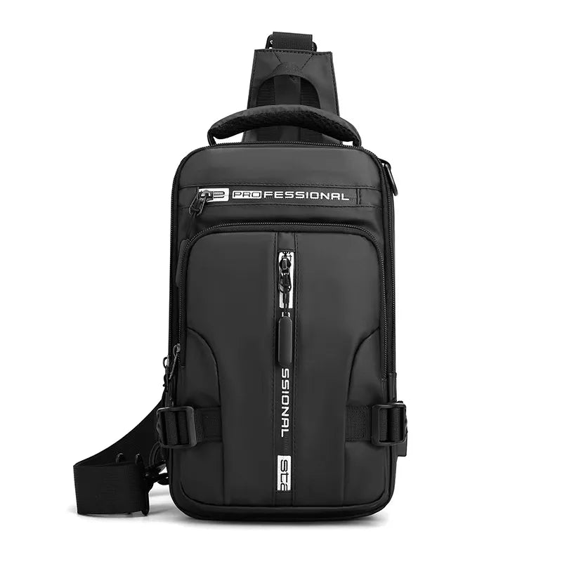 🎒🏍️ BOLSO TÁCTICO 📚⛺ MORRAL Pechera 3 EN 1 de LUJO en CUERINA - USB  ⭐⭐⭐⭐⭐