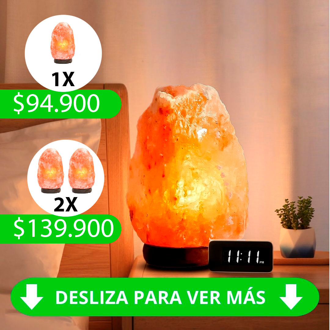 ✨Lámpara de SAL DEL HIMALAYA: Purifica Tu Aire, Relaja Tu Mente y Transforma Tu Hogar🏔️