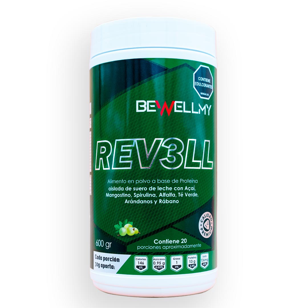 Proteina + Quemador REV3LL | Batido verde + Whey protein