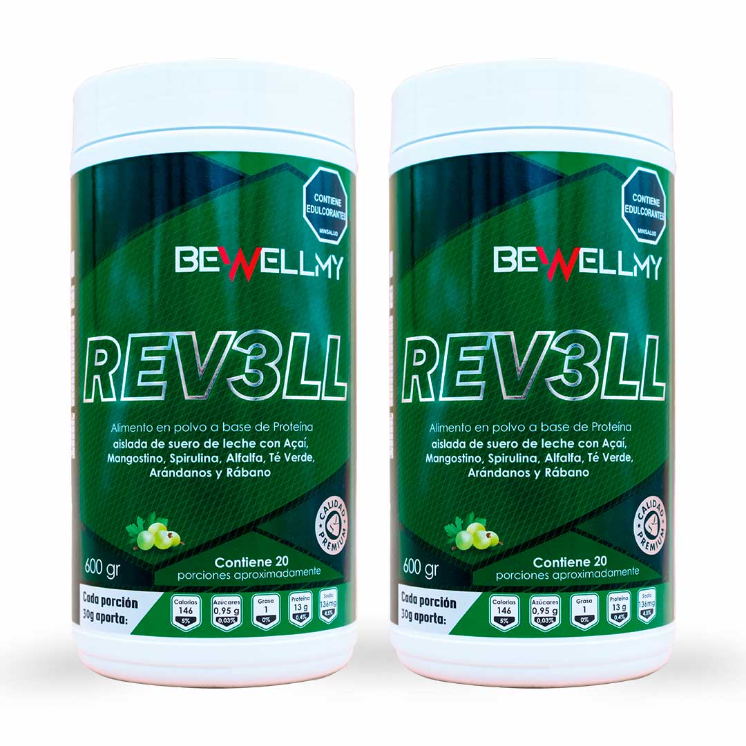 Proteina + Quemador REV3LL | Batido verde + Whey protein