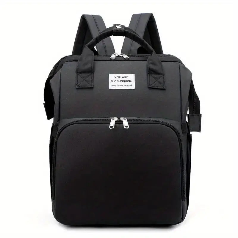 👶✨🤰 Nuevo Bolso Morral Pañalera 4 en 1 Cuna portátil Bebé con puerto USB 🔋🍼🐥