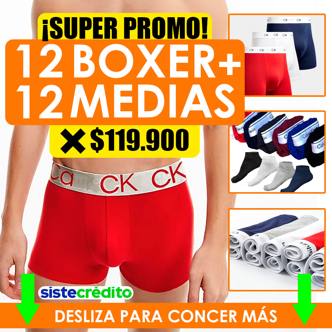 Combo Boxer Premium + Medias