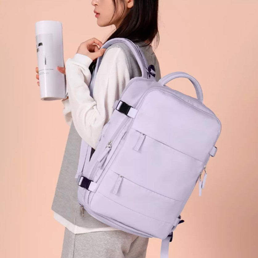 Nuevo MORRAL BOLSO VIAJERO EXPANDIBLE con Puerto USB 🎒✈️