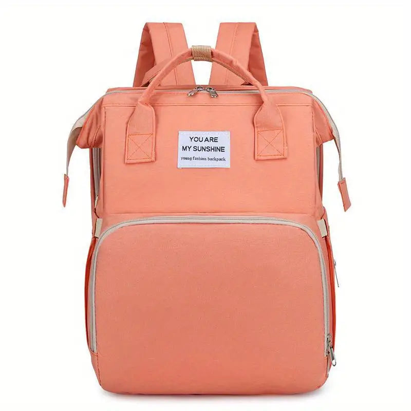 👶✨🤰 Nuevo Bolso Morral Pañalera 4 en 1 Cuna portátil Bebé con puerto USB 🔋🍼🐥