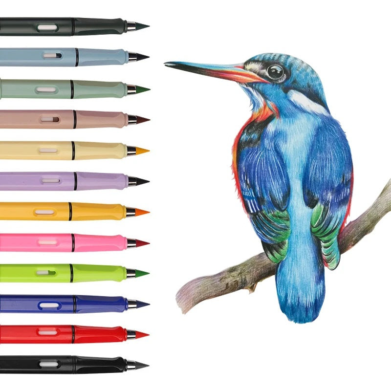 ✏️♾️✨ Nuevo LÁPIZ INFINITO Tipo Pluma de Lujo 2024 ✍️🎨 Negro, Colores