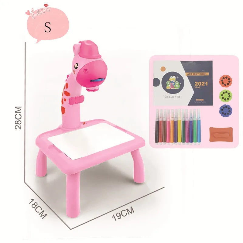 📽️✨🎨 Nuevo Proyector infantil Jirafa 🦒 para Dibujo borrable + Marcadores 🖌️🖍️✏️