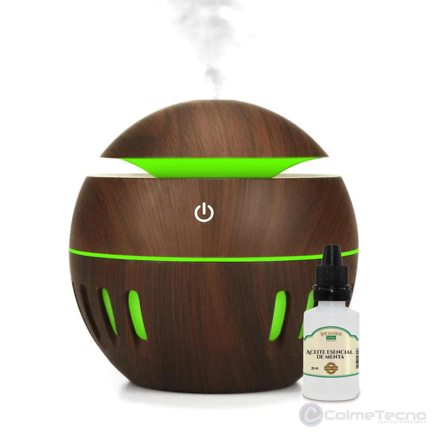 Difusor De Aromas 130ml Humidificador De Aire LED
