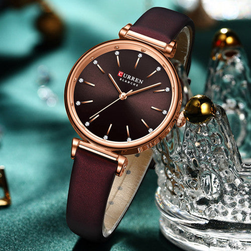 Reloj Análogo CR para Mujer - Pulso en cuero