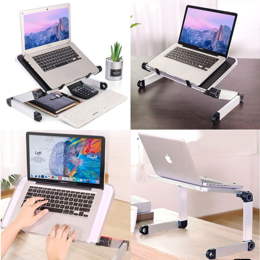 Mesa Plegable Multifuncional Aluminio PC, Lectura, Tablet