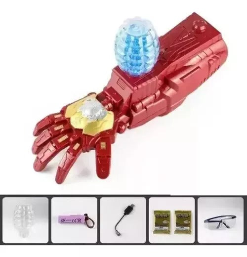 Guante De Iron Man Lanzador Hidrogel + Lentes protectores