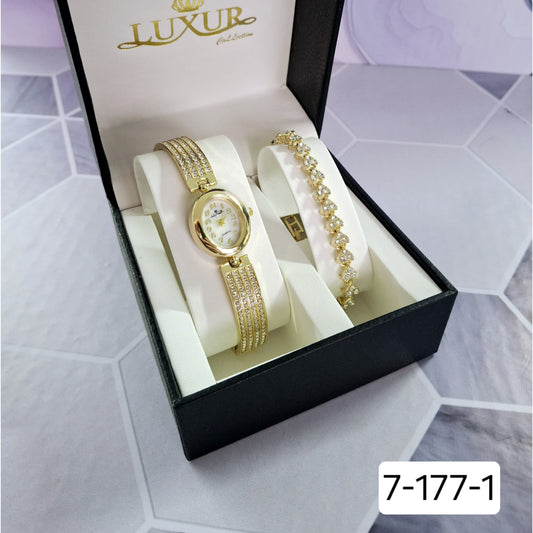 Estuche de Dama Reloj + Pulsera