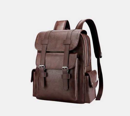 BOLSO CUERO VINTAGE CAFE  PARA HOMBRE