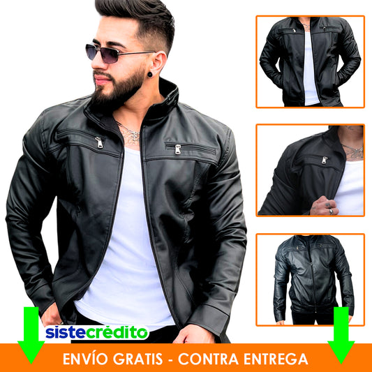 Chaqueta Piloto Premium Tipo Cuero