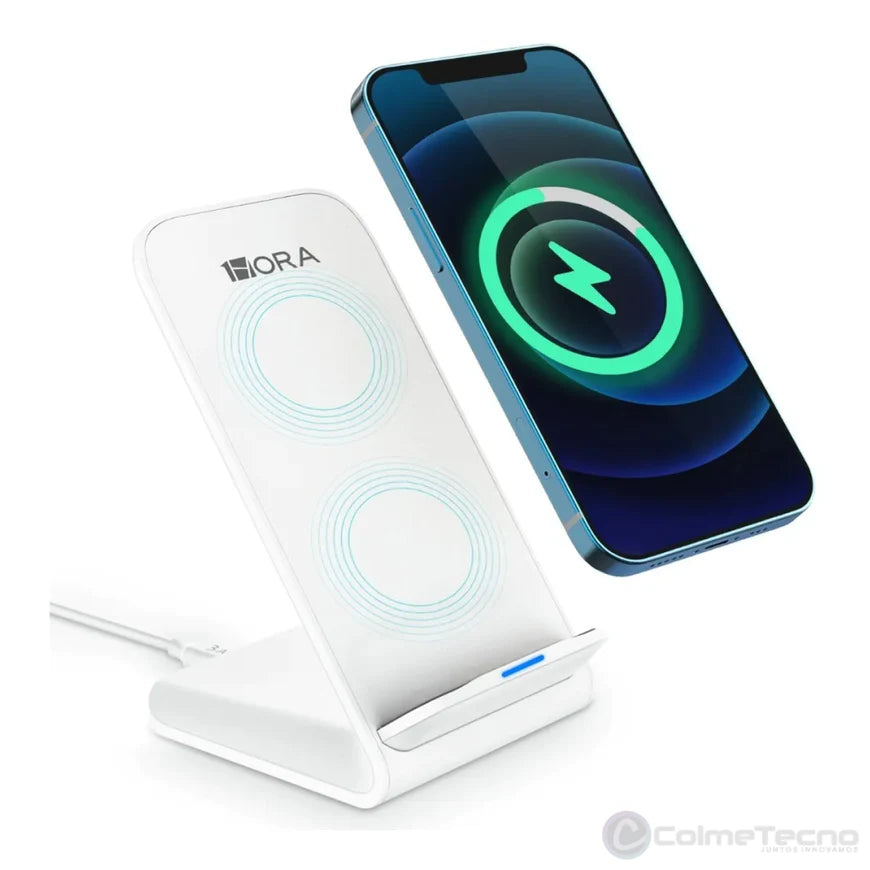 Cargador Inalambrico Soporte Carga Rápida Universal GAR157 Blanco