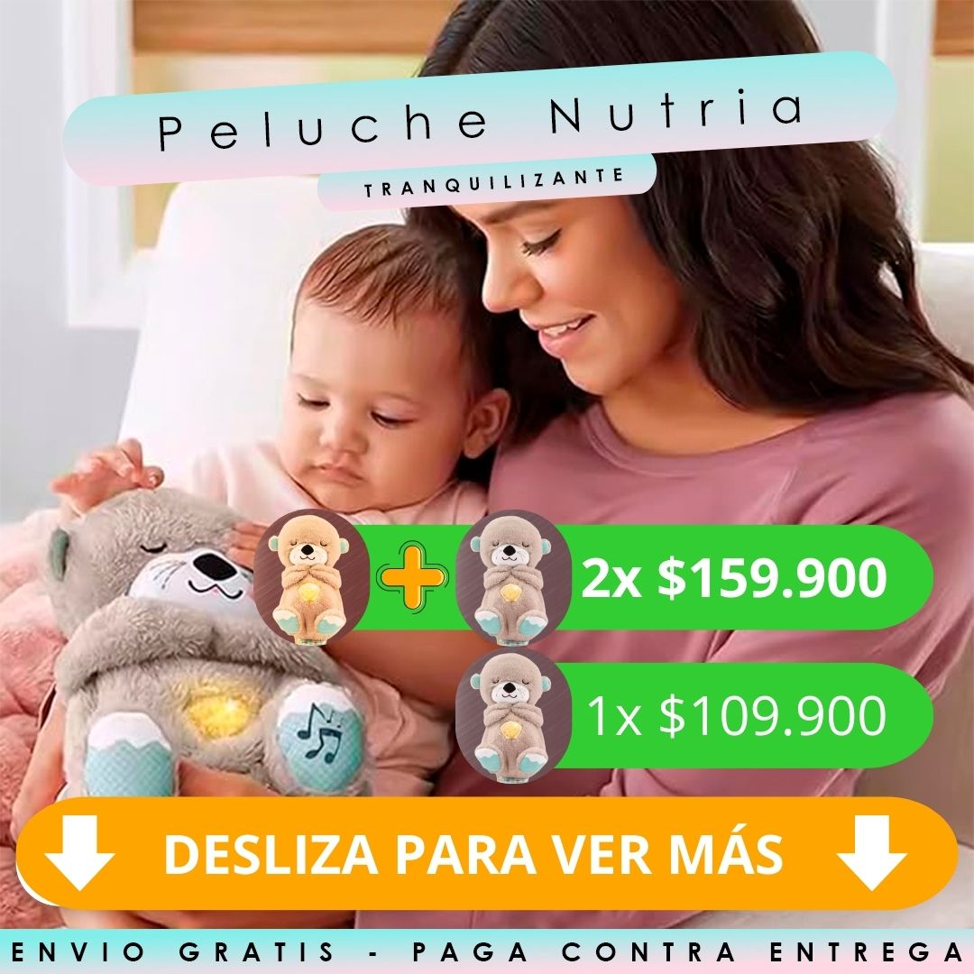 DORMI NUTRIA🦦💤 El Peluche que Acompaña y Calma el Sueño de tu Bebé💖🧸