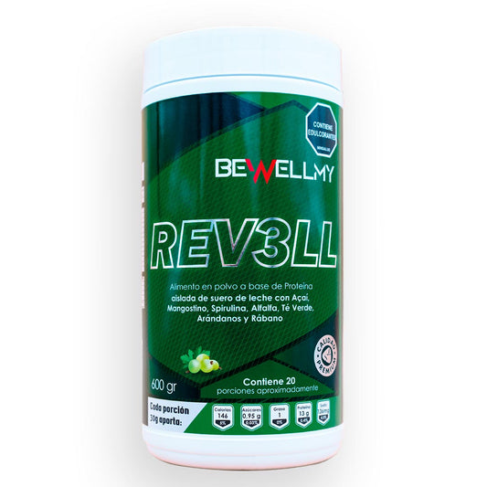 Proteina + Quemador REV3LL | Batido verde + Whey protein