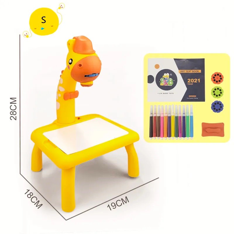 📽️✨🎨 Nuevo Proyector infantil Jirafa 🦒 para Dibujo borrable + Marcadores 🖌️🖍️✏️