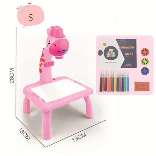 📽️✨🎨 Nuevo Proyector infantil Jirafa 🦒 para Dibujo borrable + Marcadores 🖌️🖍️✏️