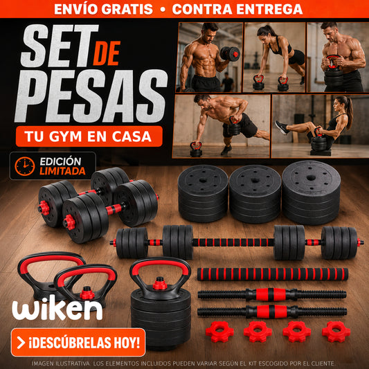 Tu Gimnasio en Casa: Nuevo KIT MANCUERNAS + Obsequios
