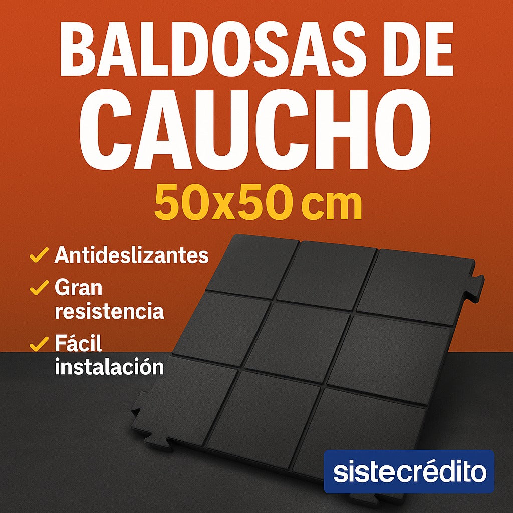 Piso Baldosa De Caucho Para Entrenamiento deportivo Por Metro cuadrado