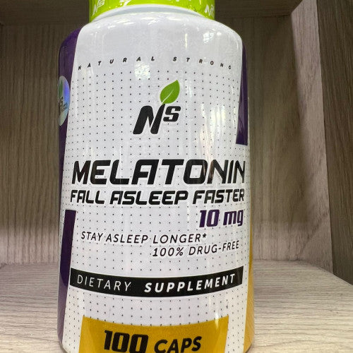 MELATONINA FORTE 10mg X 100 CAPS | Sueño profundo, Duerme más rápido, Descanso reparador