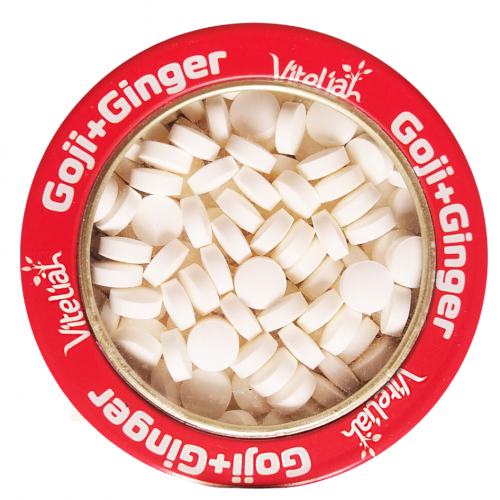 MENTAS MASTICABLES BAYAS GOJI + JENGIBRE | Control de Peso, Antioxidantes, Vitaminas y minerales