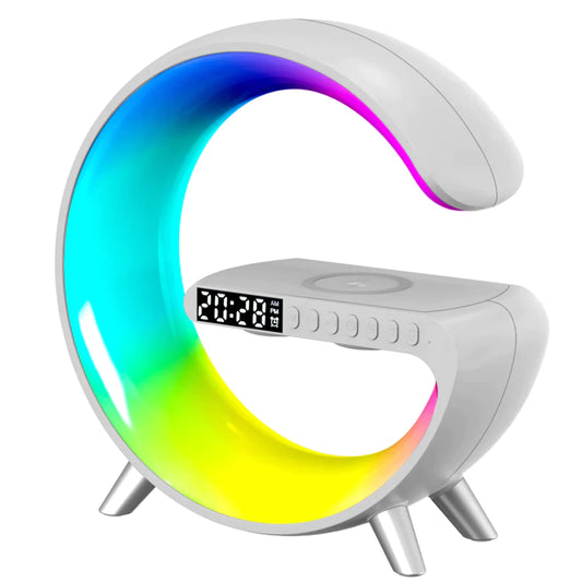 Lampara De Noche, Parlante Inteligente | Luz Led Rgb Bluetooth Carga inalámbrica