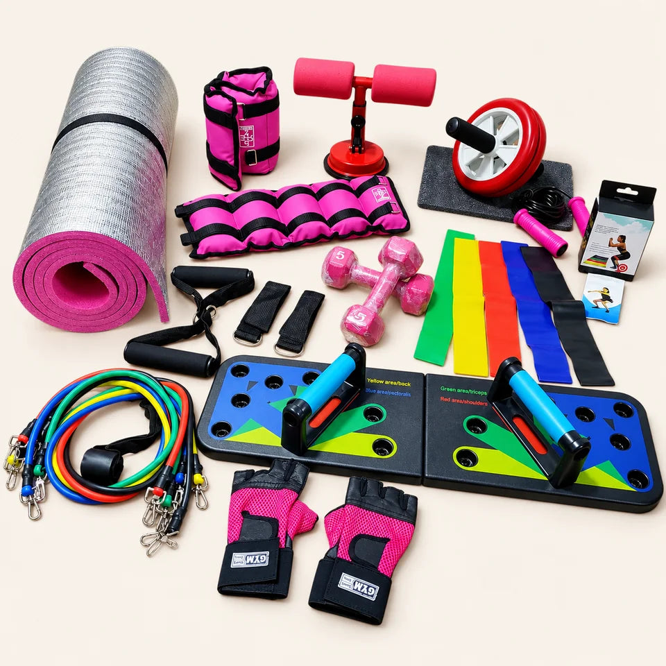 Super Mega Kit Ejercicio en Casa💥 Rosa