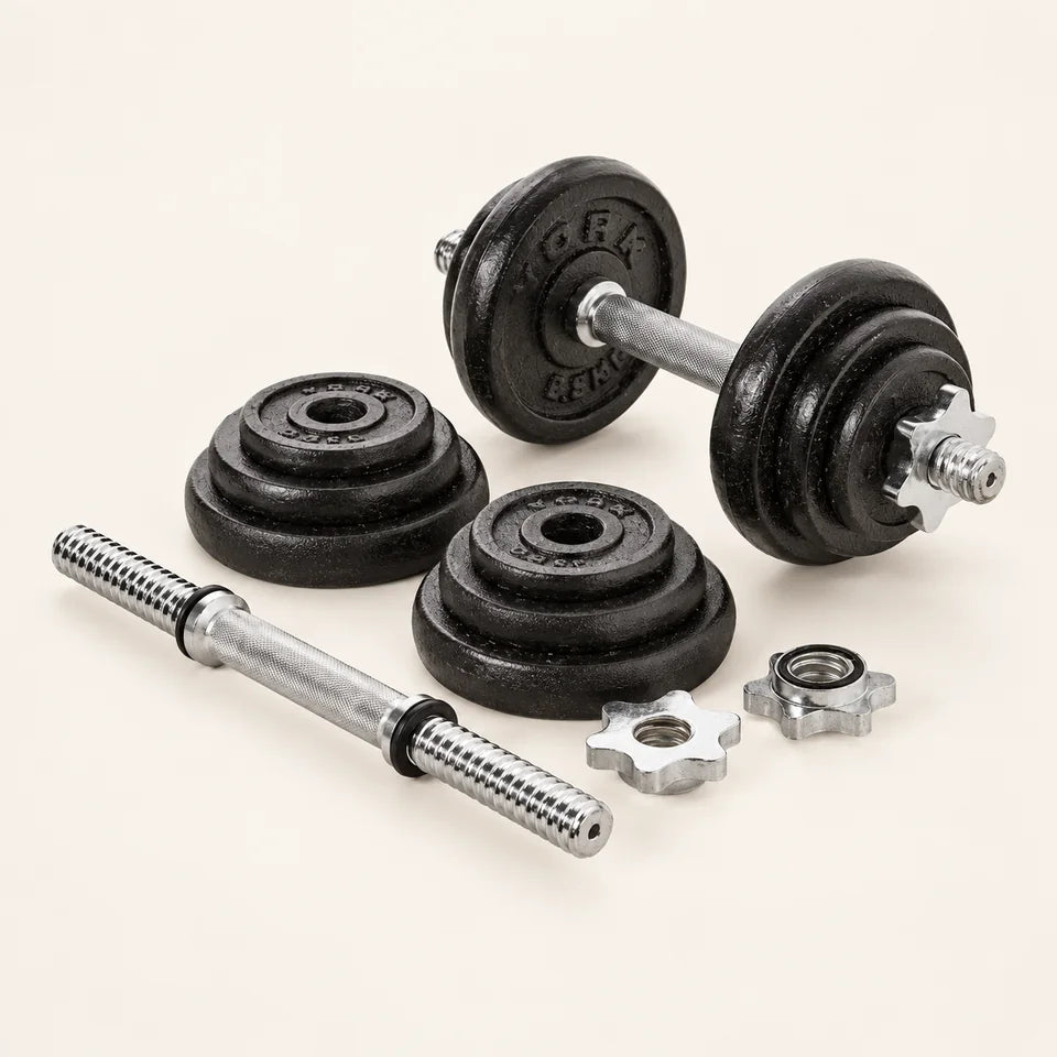 Kit de pesas/mancuernas 40LB + Maletín