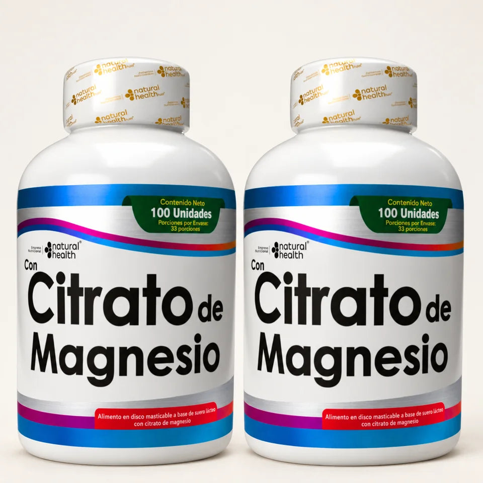 Citrato De Magnesio | 200 unidades (2x100 und)